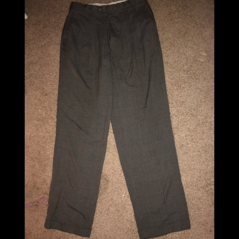 YSL "CHEVRON QUADRILLAGE" PANTS 34/34